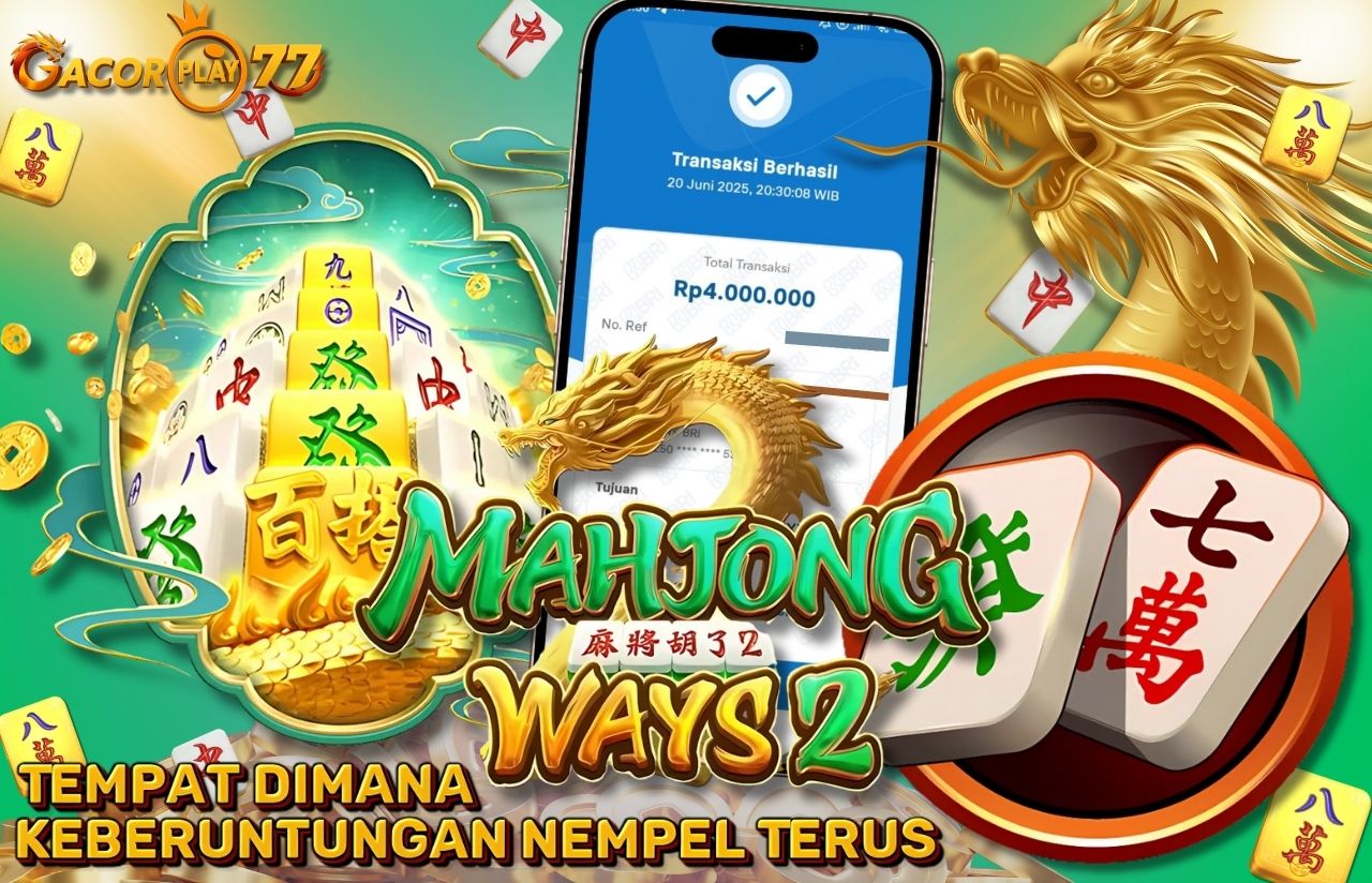 Selamat kepada user id : ap****9 Wede Rp 4.000.000 di Game MAHJONG WAYS 2 PG SOFT Cair Gk Sampe 1 Menit! Menang Mudah di Gacorplay77	